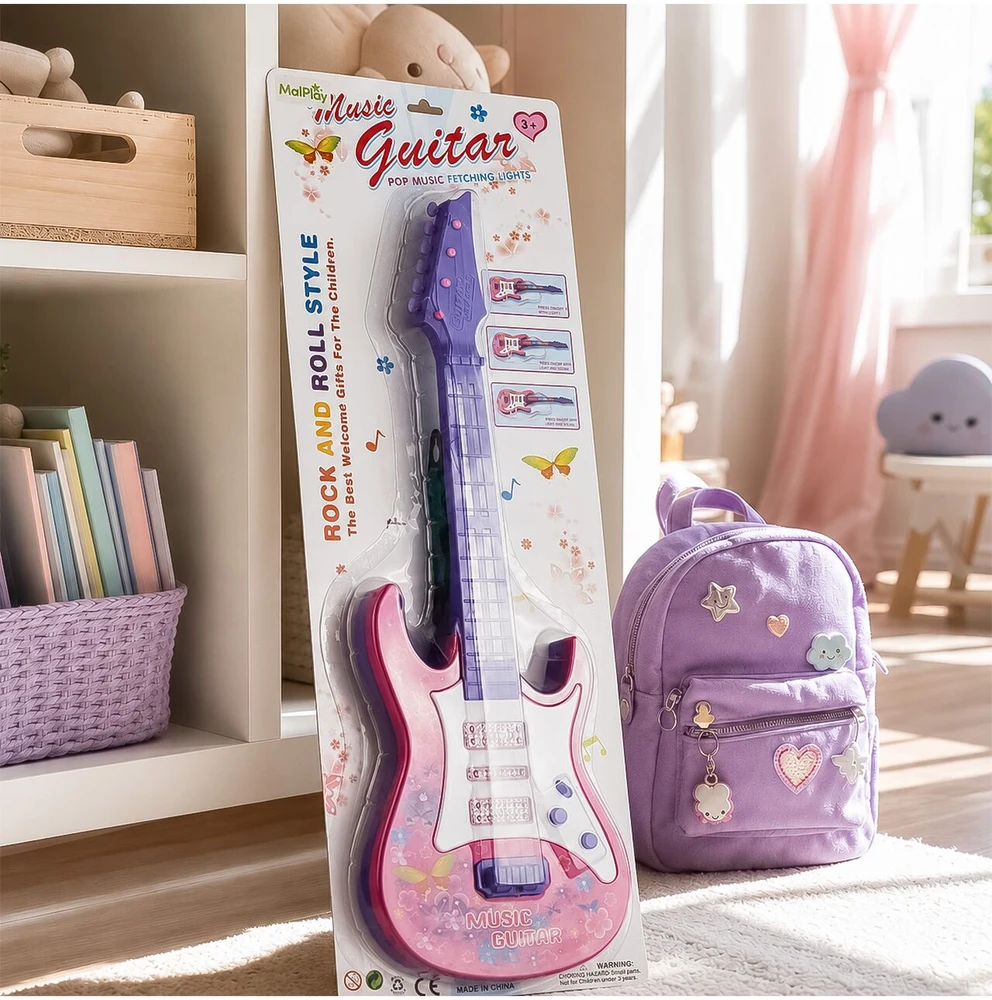 Malplay Vaikiška gitara 53 cm su šviesa ir garsu