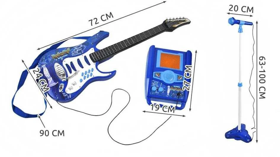 Malplay Vaikiška gitara su stiprintuvu ir mikrofonu