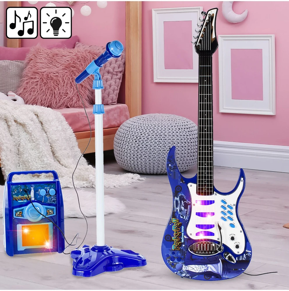 Malplay Vaikiška gitara su stiprintuvu ir mikrofonu