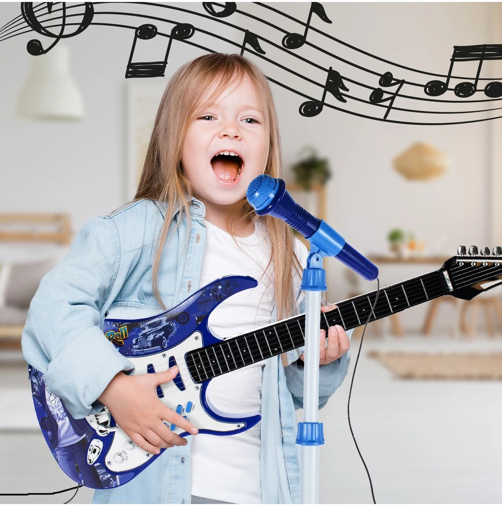 Malplay Vaikiška gitara su stiprintuvu ir mikrofonu