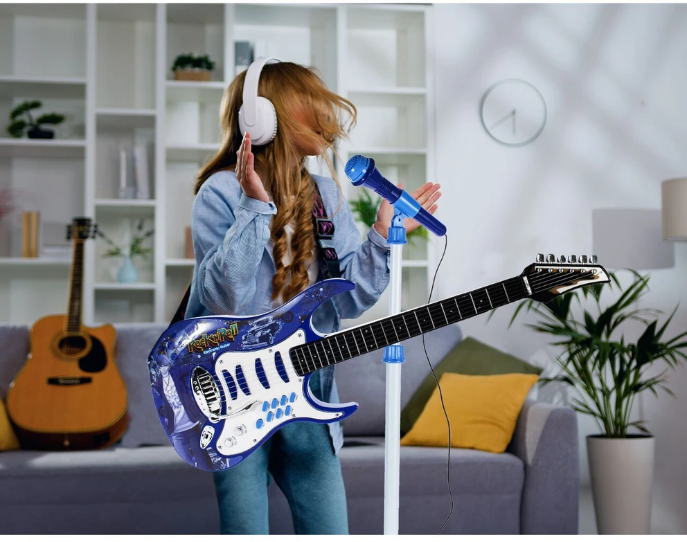 Malplay Vaikiška gitara su stiprintuvu ir mikrofonu