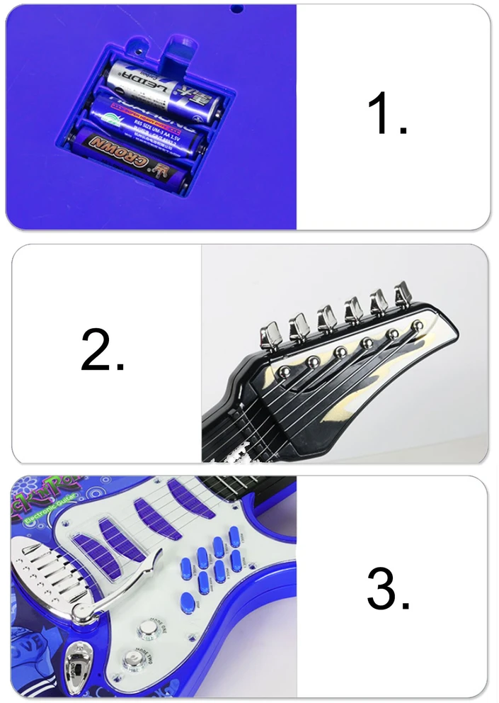 Malplay Vaikiška gitara su stiprintuvu ir mikrofonu