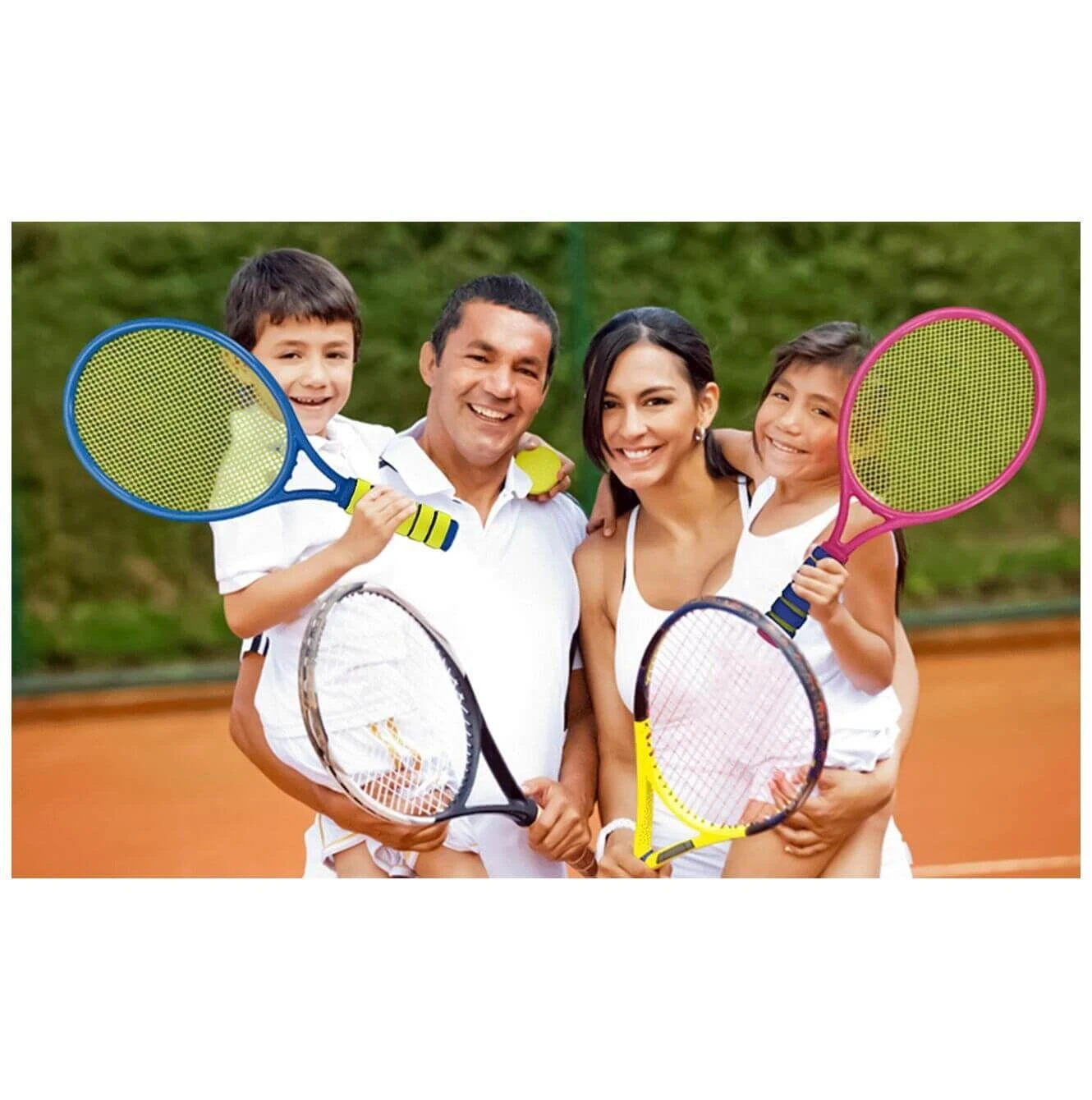 Malplay Vaikiška mini badmintono teniso raketė + kamuoliukų rinkinys