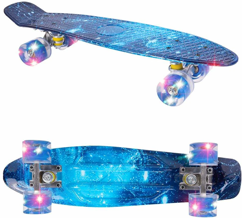 Malplay Vaikiška riedlentė su šviečiančiais LED ratais, 56x15cm