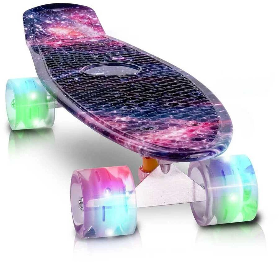 Malplay Vaikiška riedlentė su šviečiančiais LED ratais, 56x15cm