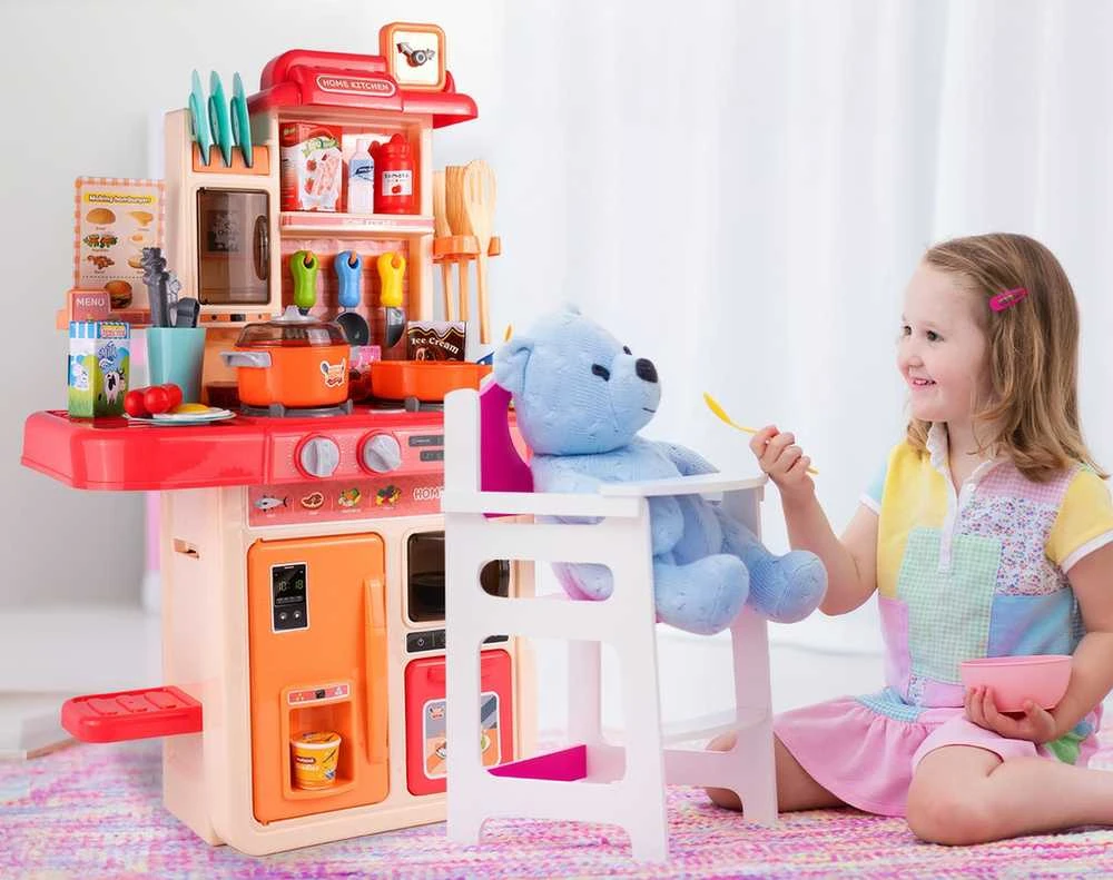 Malplay Vaikiška virtuvė su šviesa ir garsu + produktais, 42 vnt