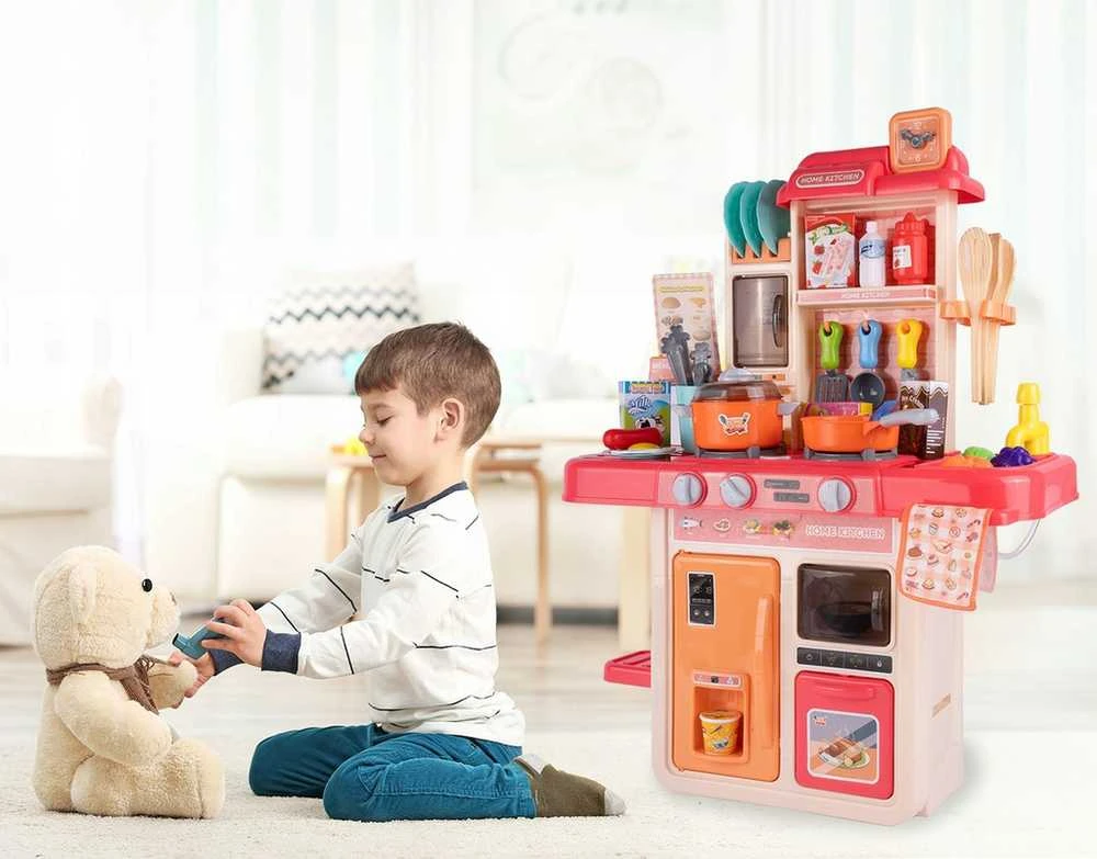 Malplay Vaikiška virtuvė su šviesa ir garsu + produktais, 42 vnt
