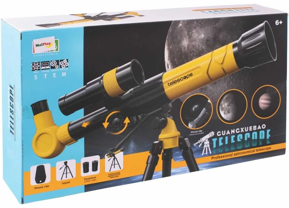 Malplay Vaikiškas Astronominis teleskopas su trikoju