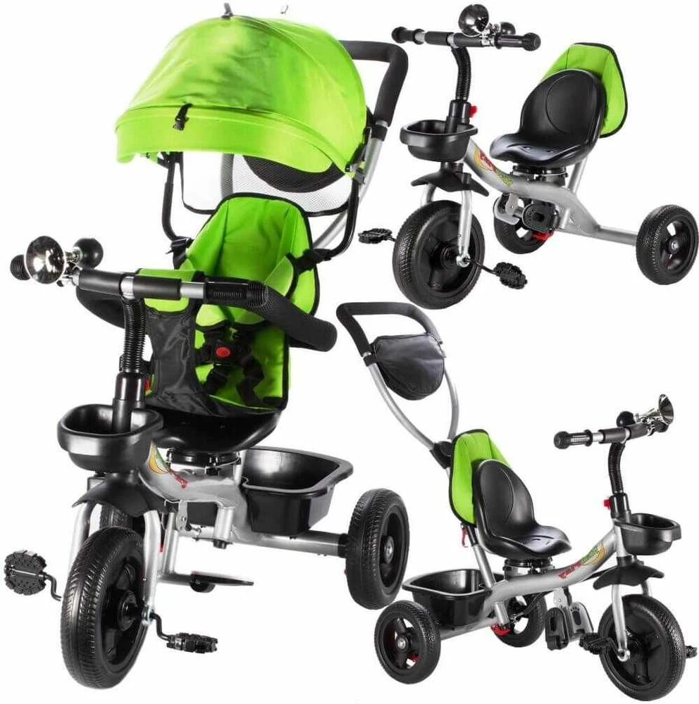 Vaikiškas triratukas Malplay Kids Twist Žalias