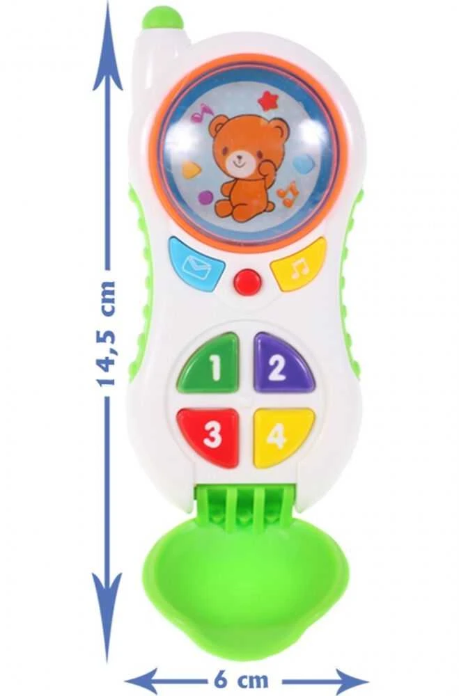 Malplay Vaikiškas muzikinis telefonas su atvartu