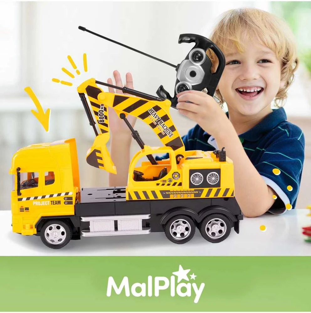 Malplay Vaikiškas nuotoliniu būdu valdomas kranas 4 kanalų