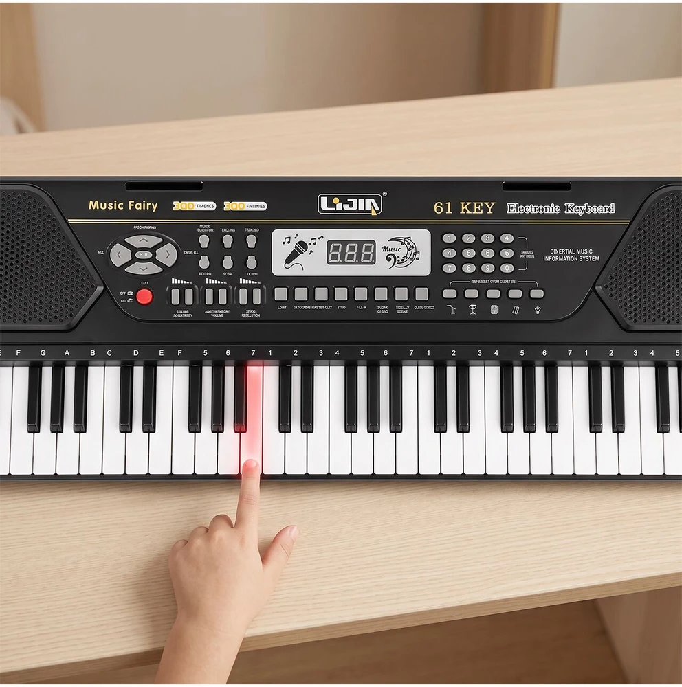 Malplay Vaikiškas pianinas su mikrofonu, 61 klavišas