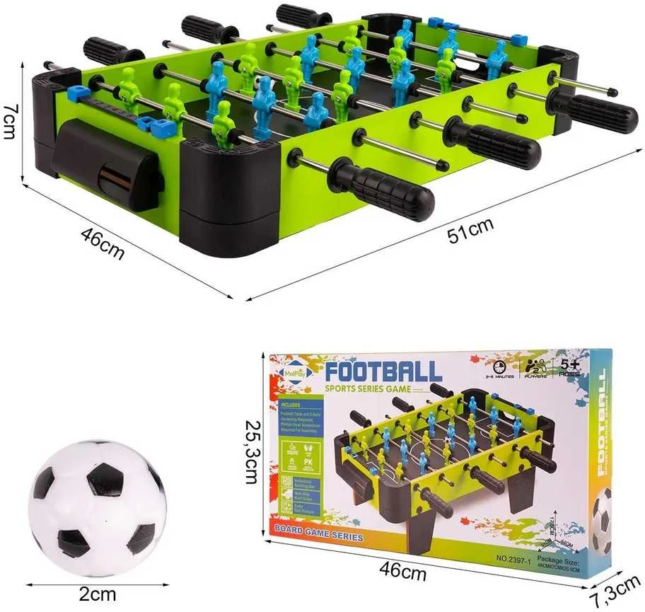 Malplay Vaikiškas stalo futbolo žaidimas 18 žaidėjų
