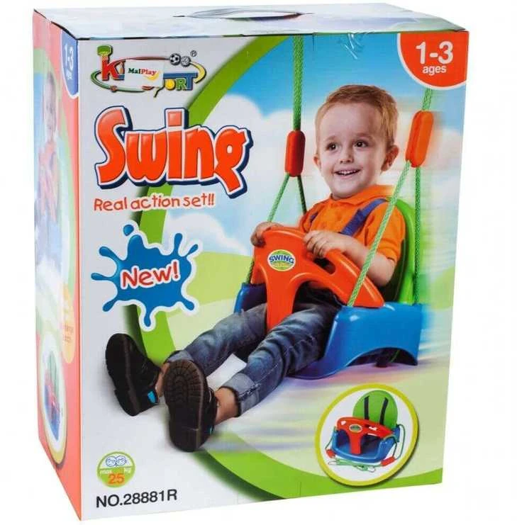 Malplay Vaikiškos sodo sūpynės su petnešomis 3in1