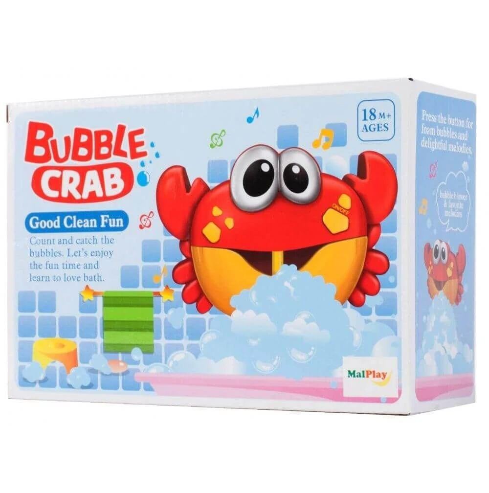 Malplay Vonios žaislas burbulus gaminantis krabas