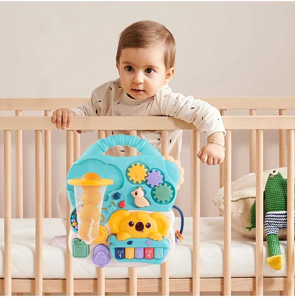 Malplay Žaislas kūdikiams MINI Lavinamasis interaktyvus staliukas su pianinu