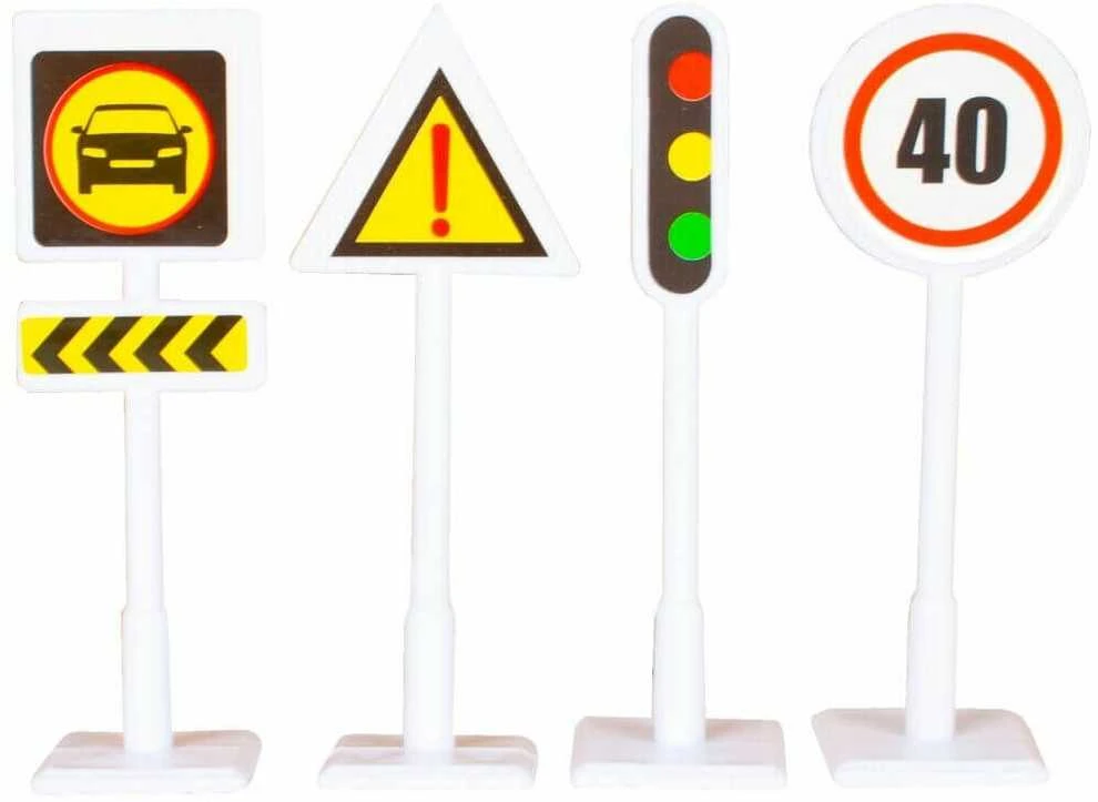 Malplay Žaislinė automobilių stovėjimo aikštelė - trasa su 4 statybiniais automobiliais