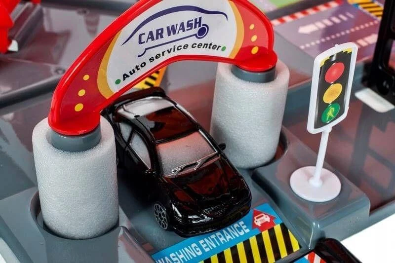 Malplay Žaislinė automobilių stovėjimo aikštelė su trasa ir automobiliais