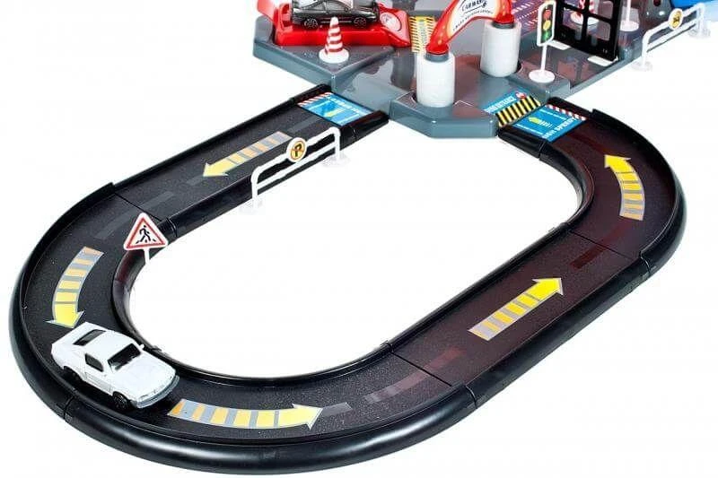 Malplay Žaislinė automobilių stovėjimo aikštelė su trasa ir automobiliais