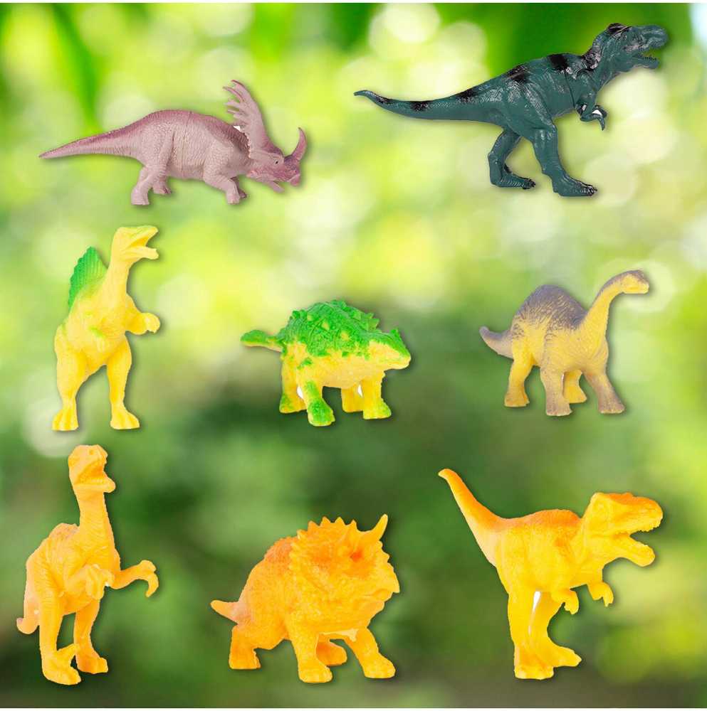 Malplay Žaislinė automobilių trasa su automobiliu Dinozaurų parkas, 200 vnt