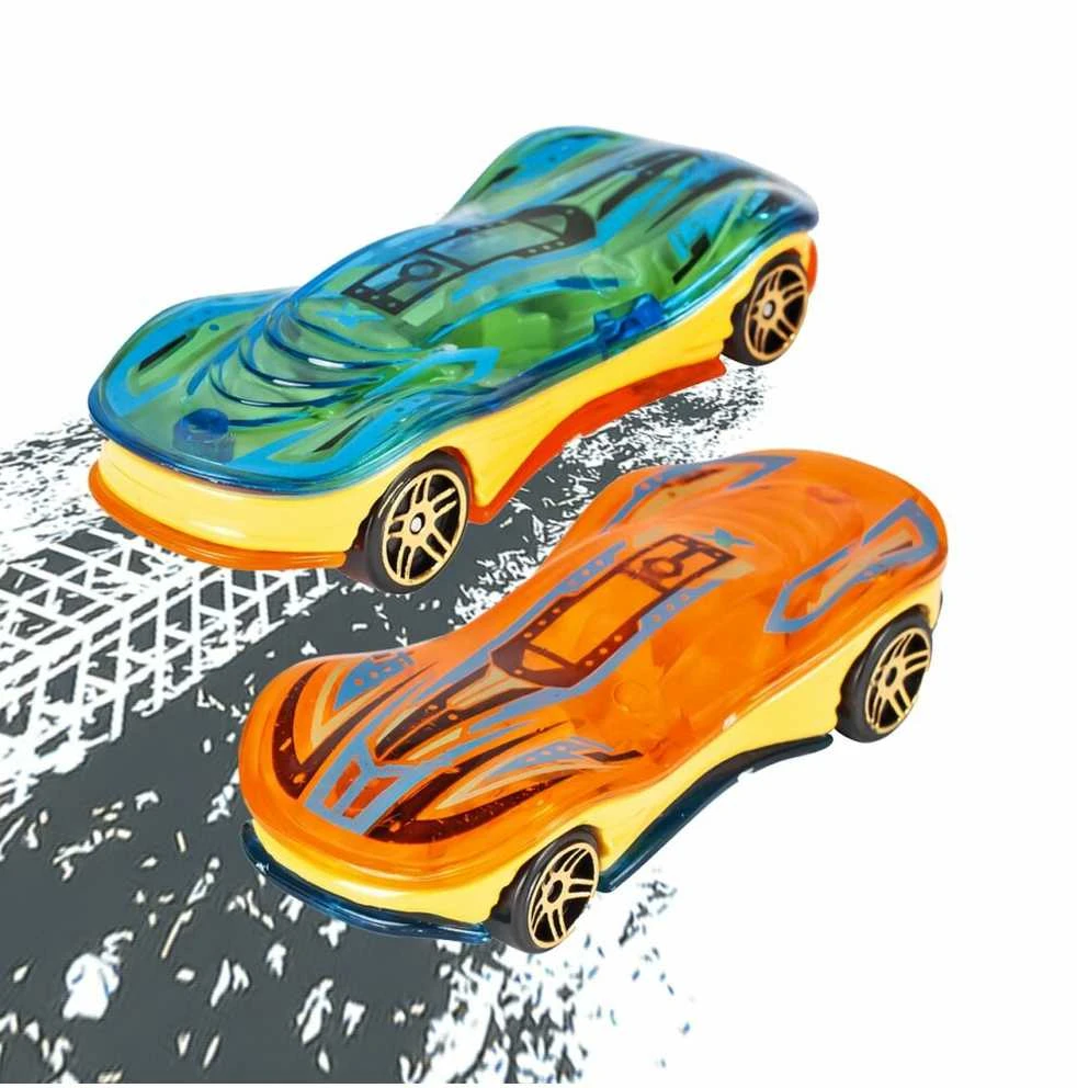 Malplay Žaislinė automobilių trasa su paleidimo įrenginiais ir 2 automobiliais 2 LOOP
