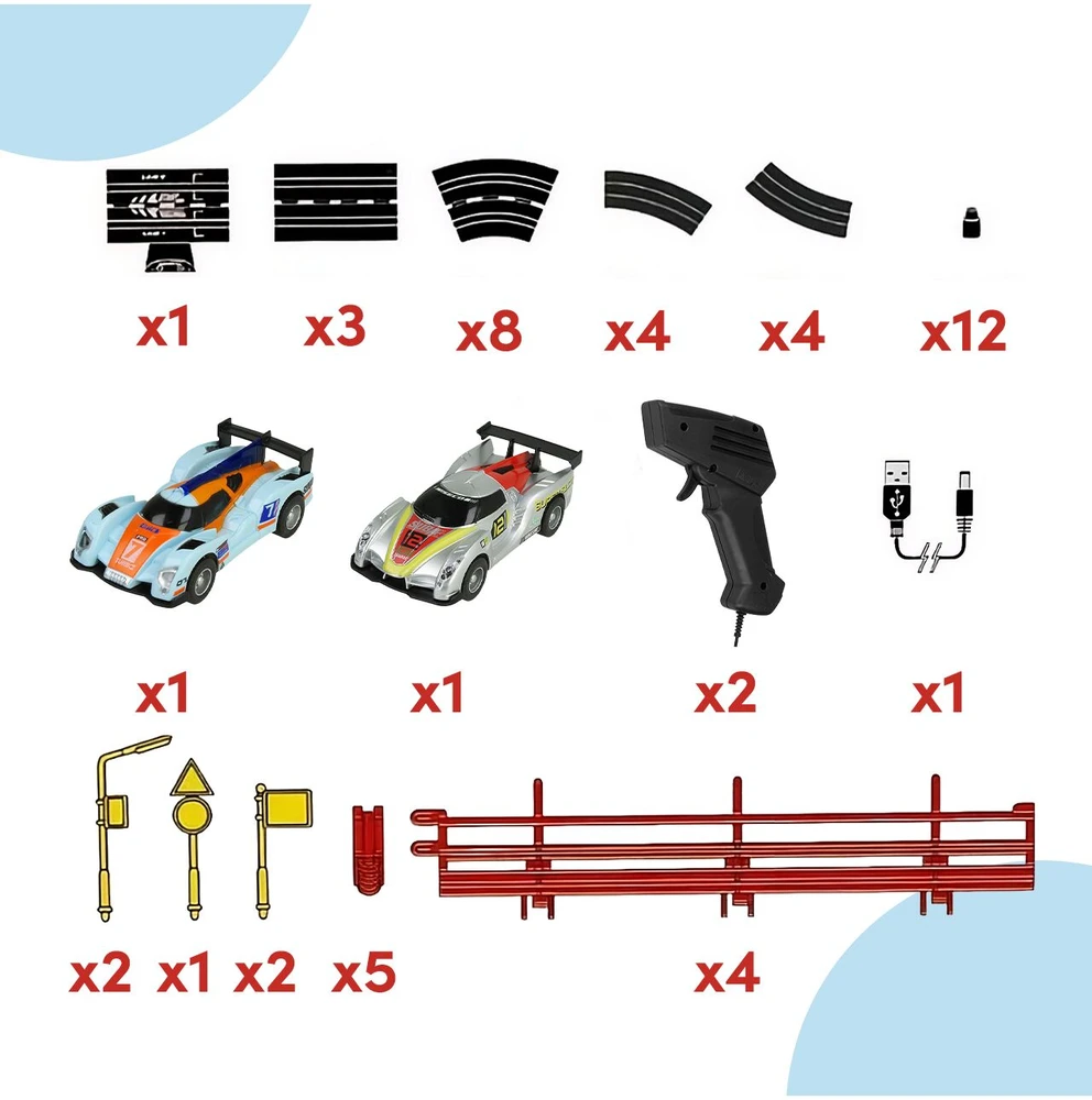 Malplay Žaislinė TOP TURBO lenktynių trasa, 300 cm
