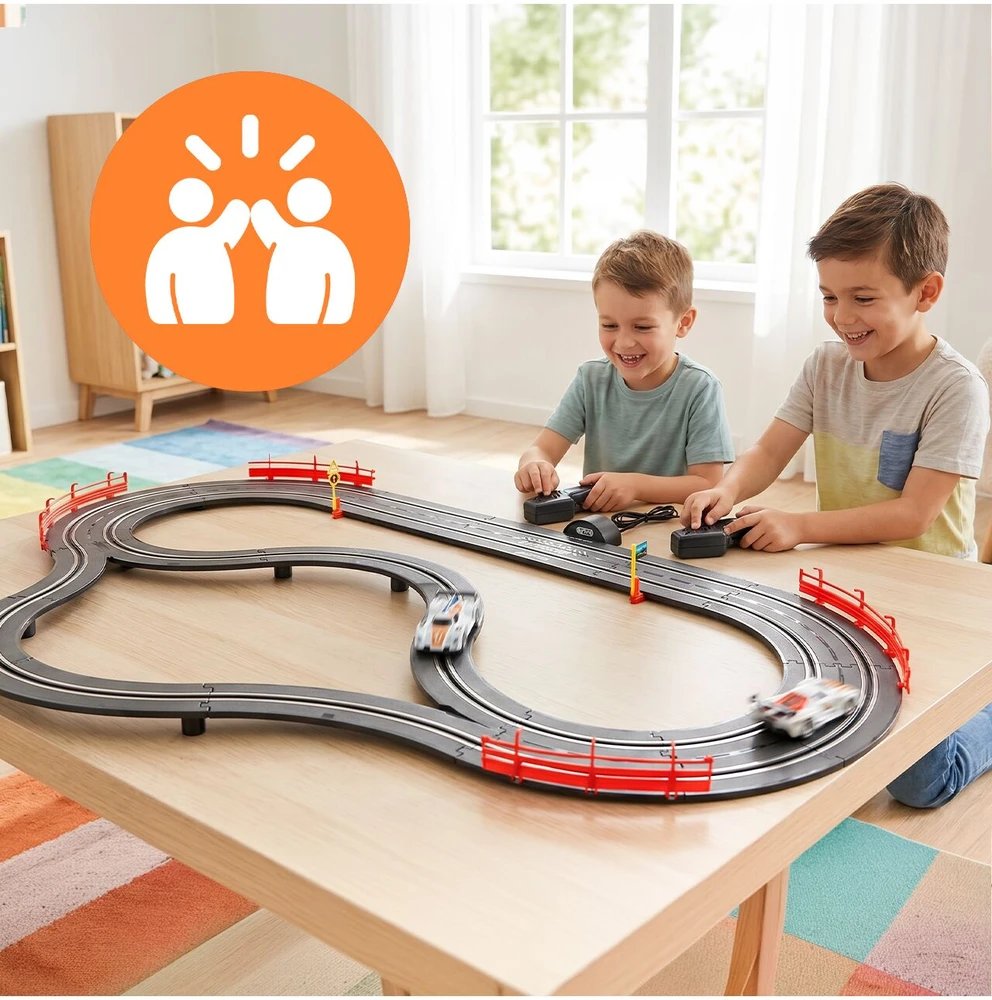 Malplay Žaislinė TOP TURBO lenktynių trasa, 300 cm
