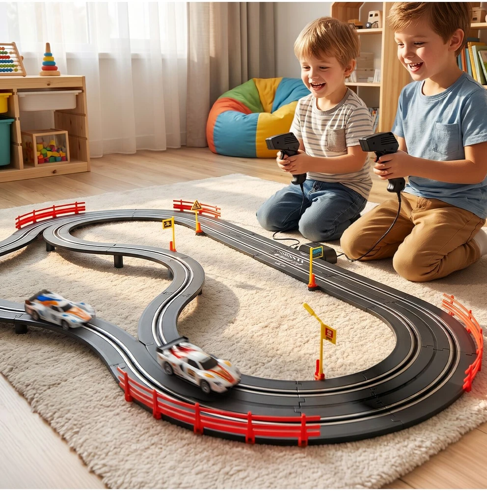 Malplay Žaislinė TOP TURBO lenktynių trasa, 300 cm