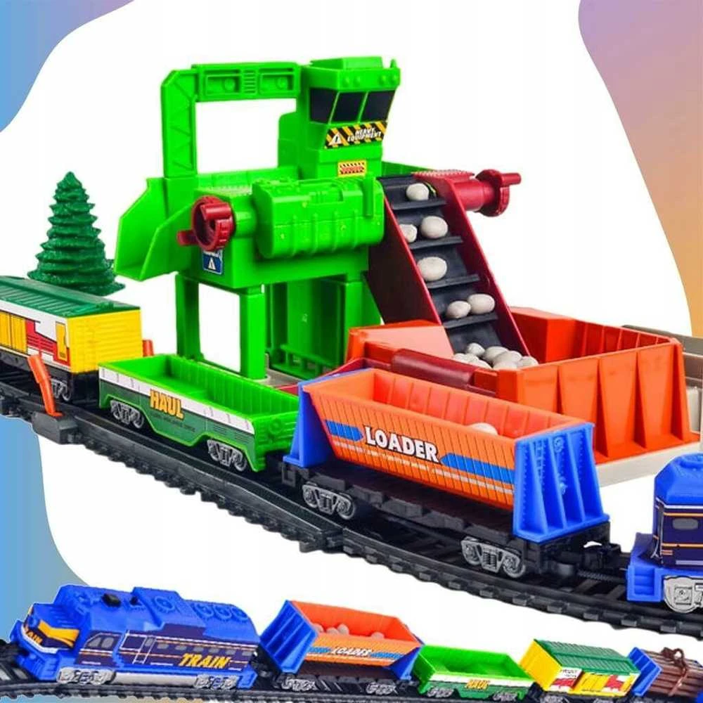 Malplay Žaislinė traukinių trasa su krovinių atšaka 1067 cm
