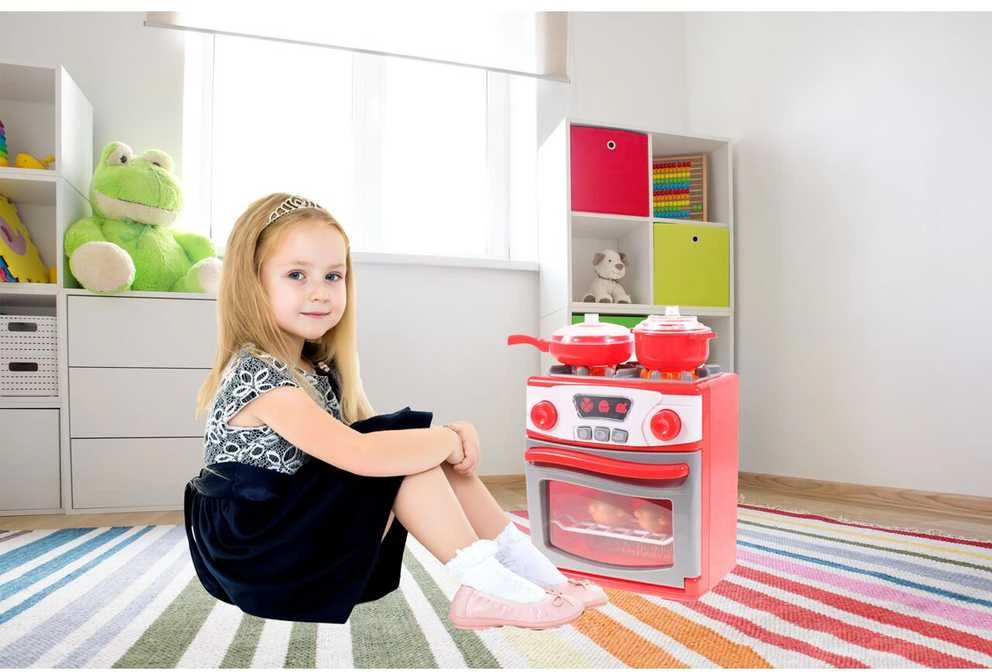 Malplay Žaislinė viryklė su orkaite ir priedais