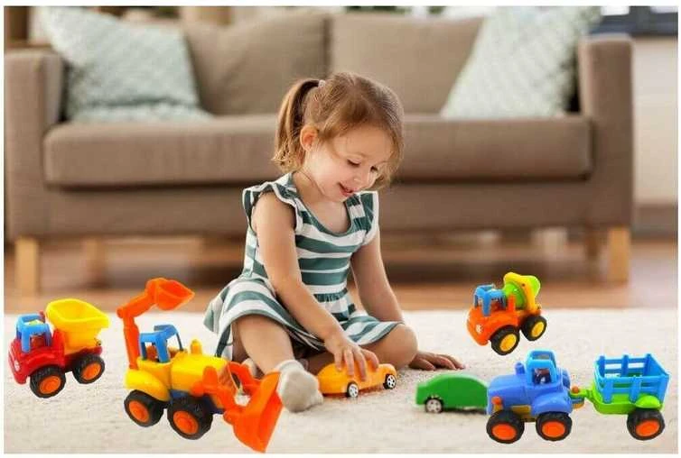 Malplay Žaisliniai statybiniai automobiliai, 4 vnt.