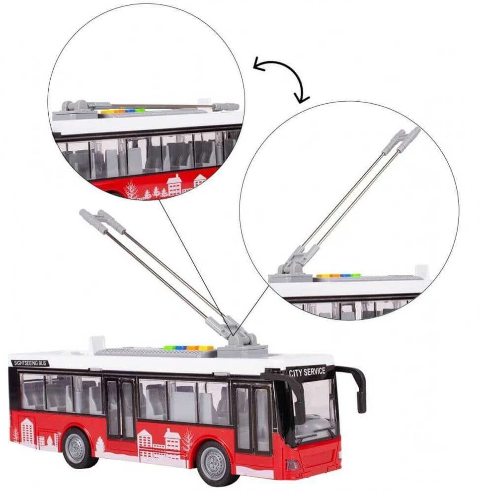 Malplay Žaislinis autobusas su šviesa, garsu ir atsidarančiomis durimis