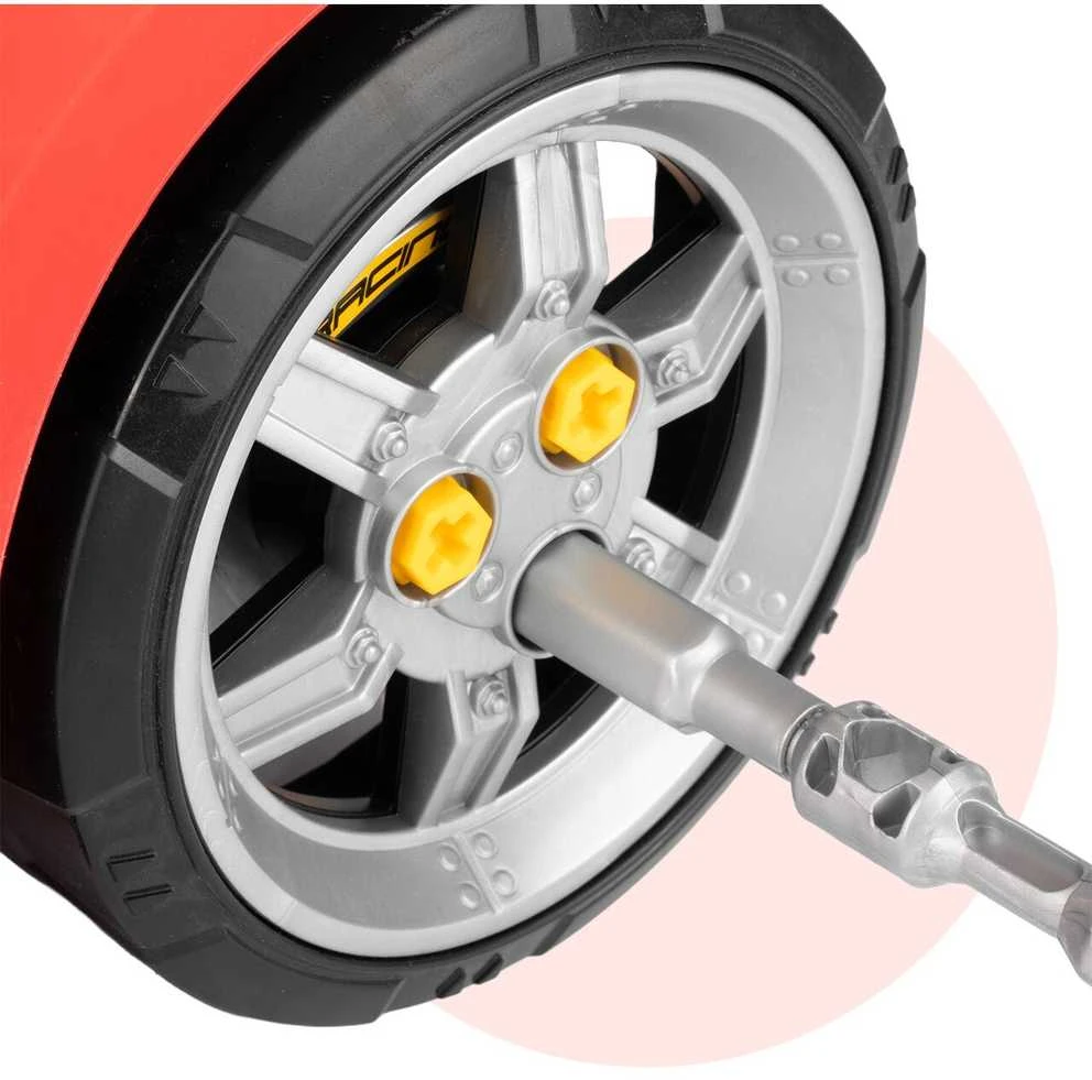 Malplay Žaislinis automobilio meistro sunkvežimio variklio išardymo rinkinys su vairavimo simuliatoriumi, garsais ir šviesomis
