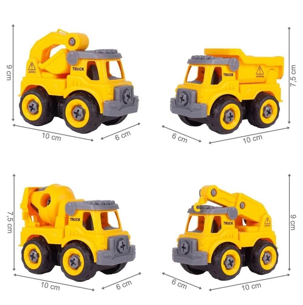Malplay Žaislinis automobilis - konstruktorius, 4 vnt.