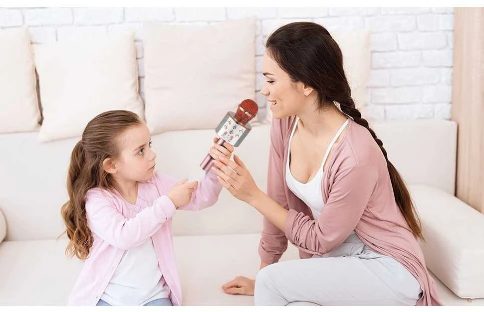 Malplay Žaislinis Karaoke Bluetooth mikrofonas