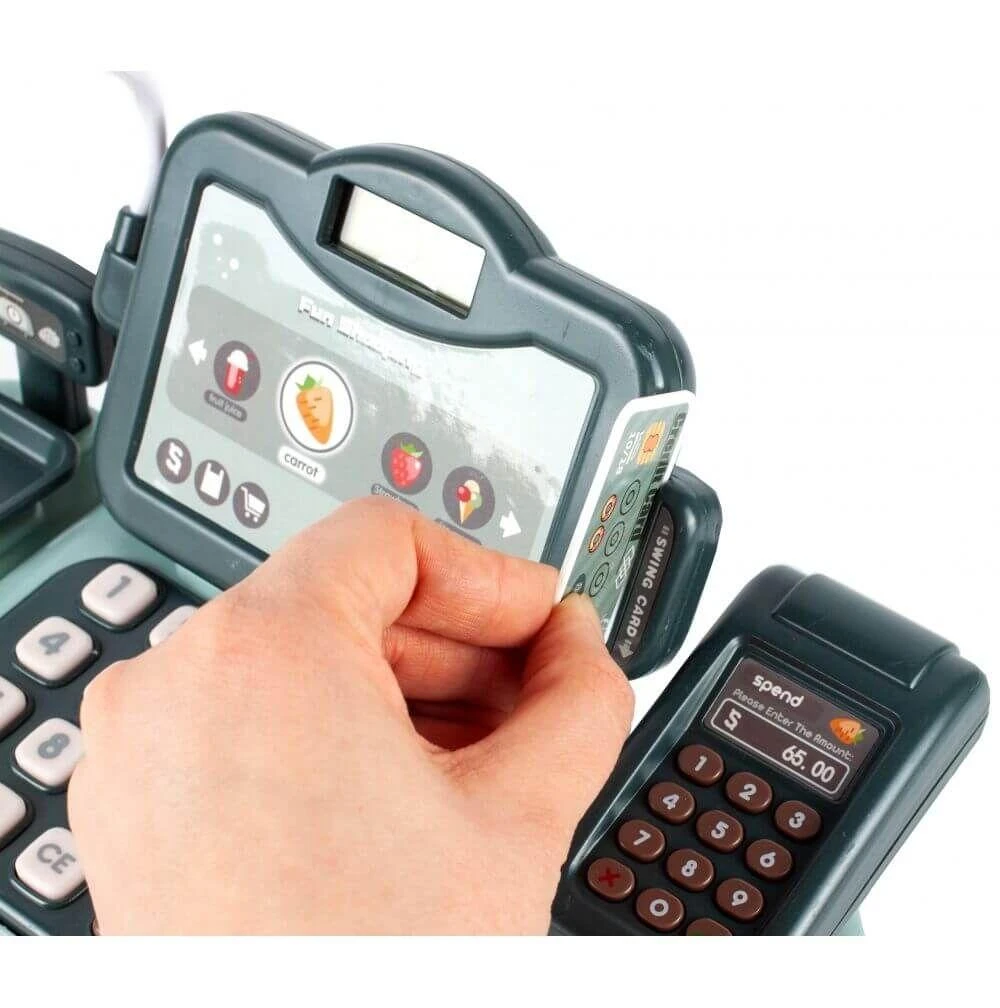 Malplay Žaislinis kasos aparatas su LCD ekranu, 24 el.