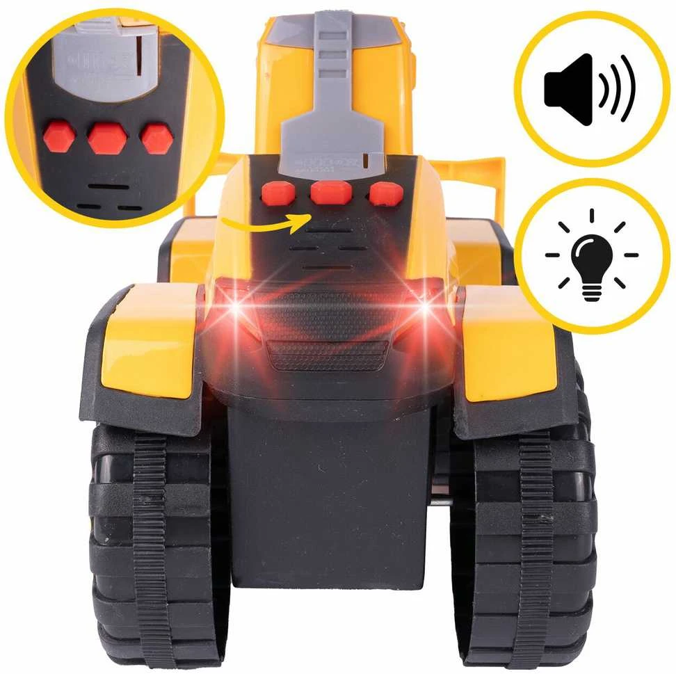 Malplay Žaislinis krautuvas ekskavatorius su pavara Buldozer Light Sound