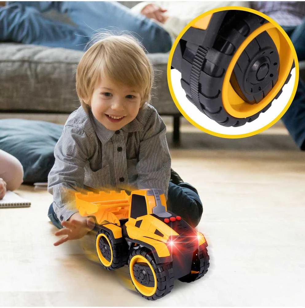 Malplay Žaislinis krautuvas ekskavatorius su pavara Buldozer Light Sound
