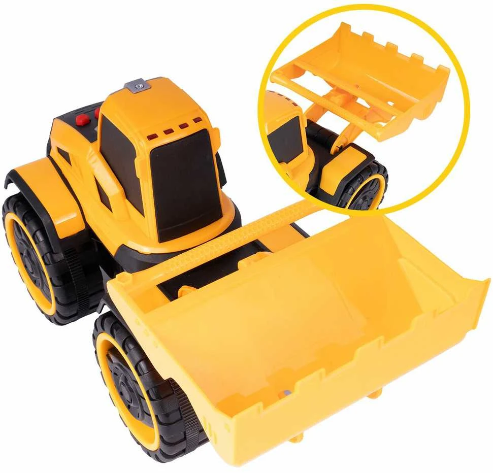 Malplay Žaislinis krautuvas ekskavatorius su pavara Buldozer Light Sound