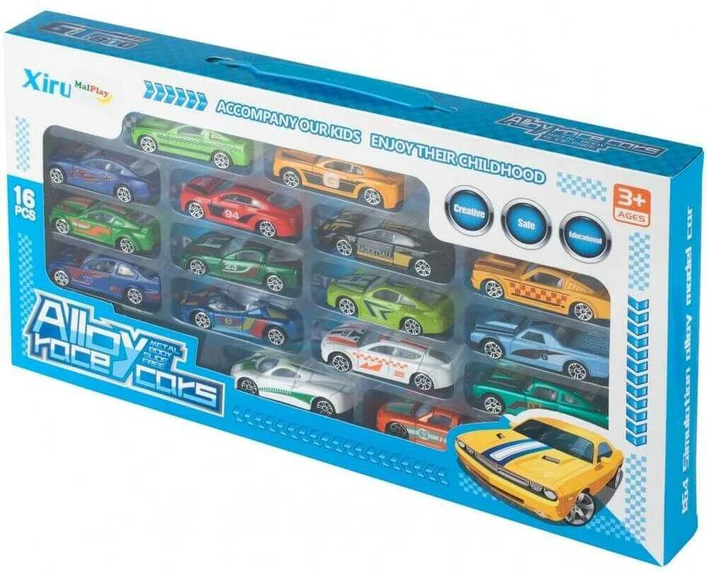 Malplay Žaislinis metalinių automobilių rinkinys, 16vnt.