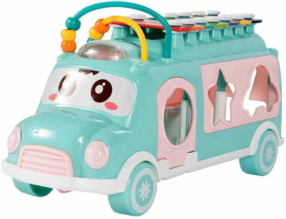 Ventiliatorius Maltec Malplay Žaislinis muzikinis autobusiukas su metalofonu– rūšiuotojas