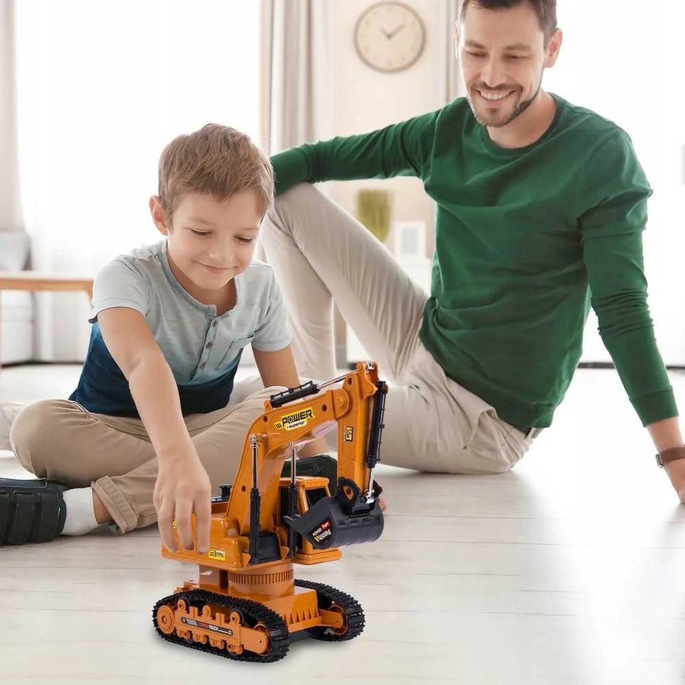 Malplay Žaislinis nuotoliniu būdu valdomas ekskavatorius buldozeris, RC