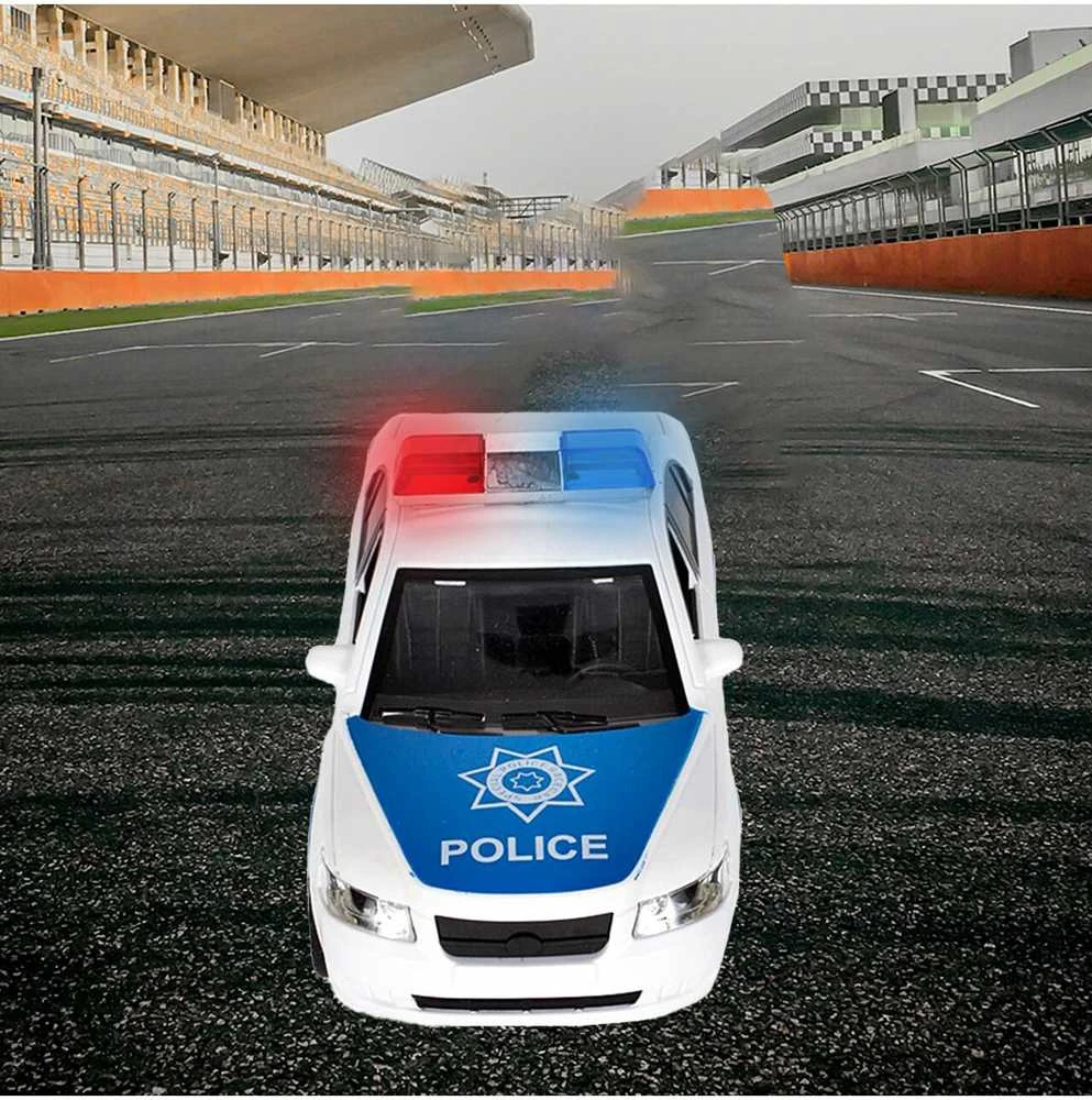 Malplay Policijos mašina su tikroviškais garsais, šviesa 1:16