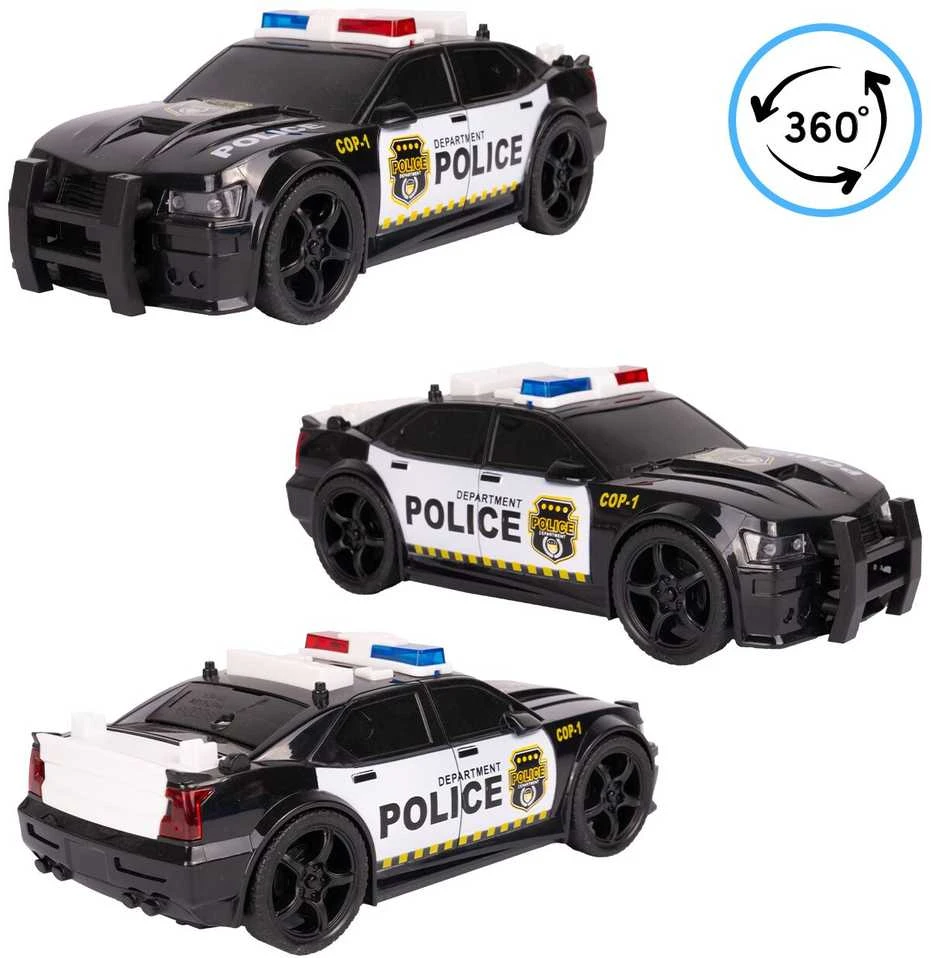 Malplay Žaislinis Policijos automobilis su šviesa, garsu ir atidaroma bagažine