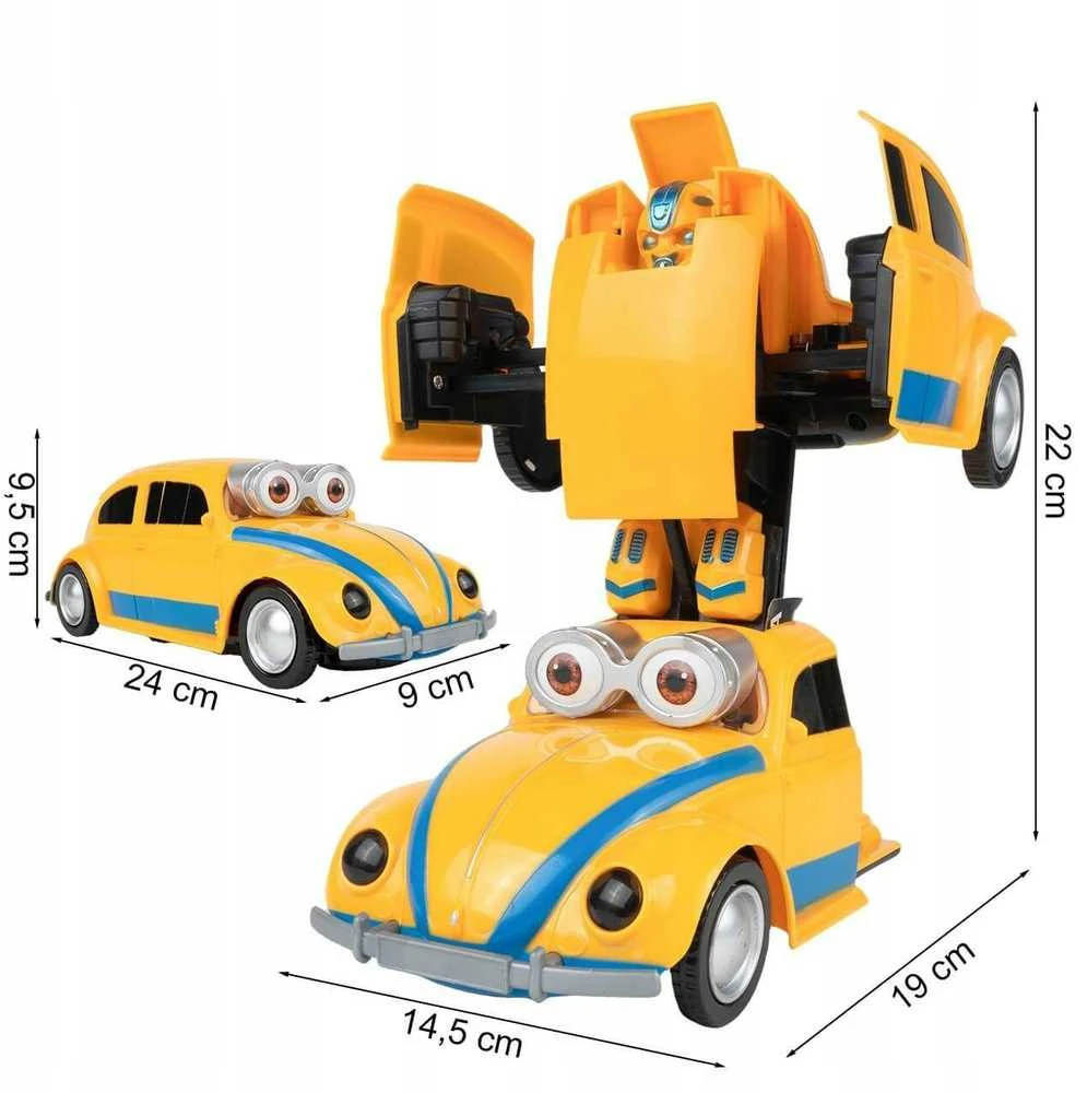 Malplay Žaislinis "Beetle" automobilis virstantis robotu
