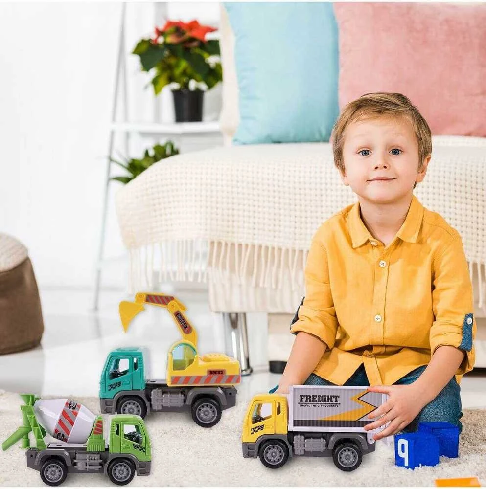 Malplay Žaislinis statybinių automobilių rinkinys