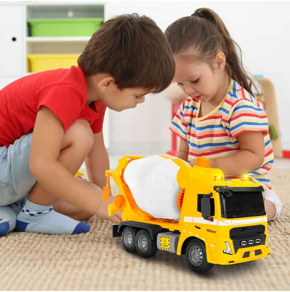 Malplay Žaislinis sunkvežimis Betono maišyklė su šviesa ir garsu, modelis 1:16