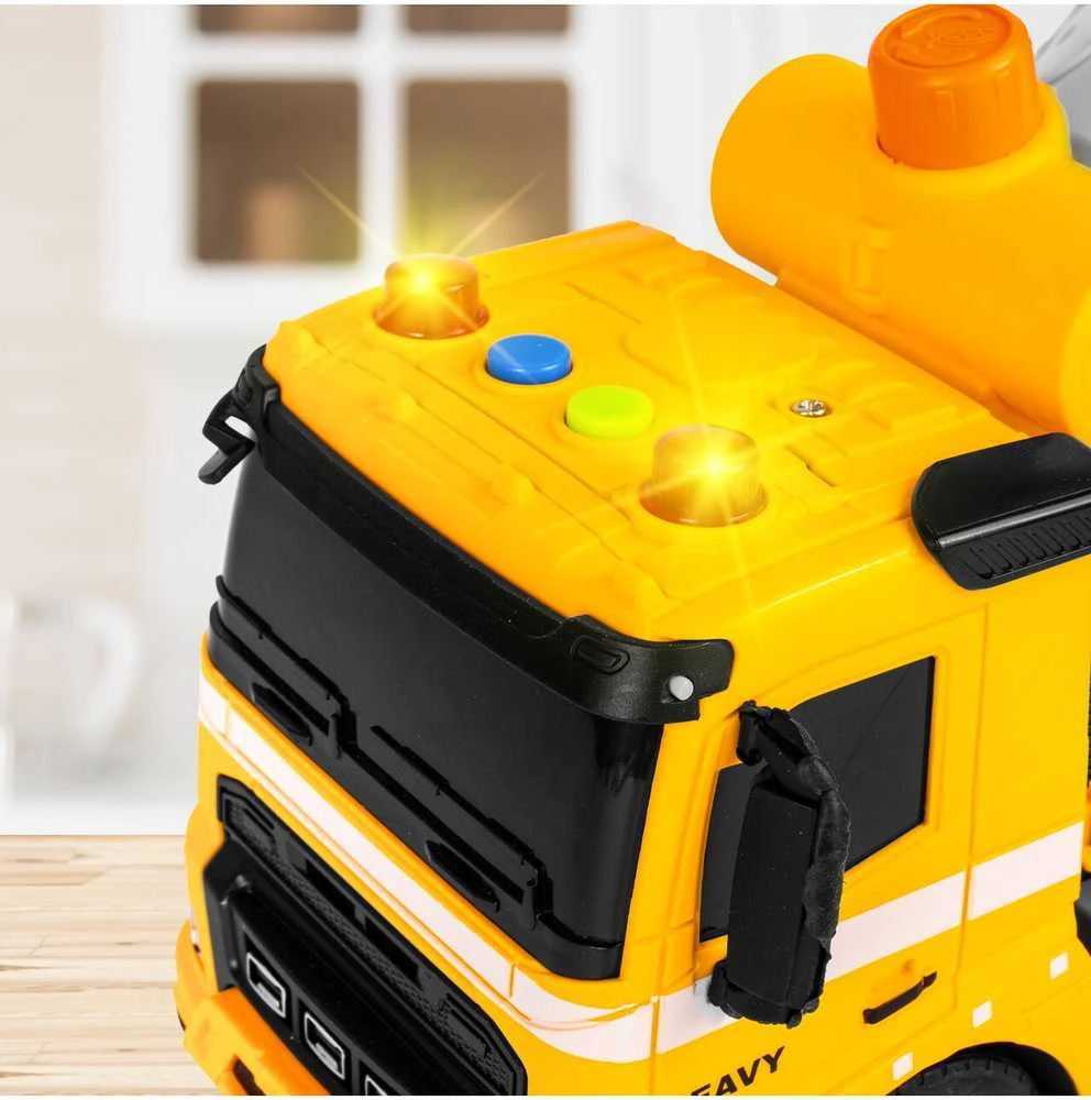 Malplay Žaislinis sunkvežimis Betono maišyklė su šviesa ir garsu, modelis 1:16