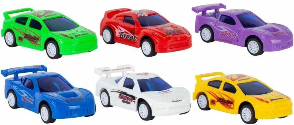 Malplay Žaislinis sunkvežimis su 6 automobiliais