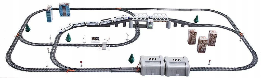 Malplay Žaislinis traukinys su 914 cm ilgio trasa